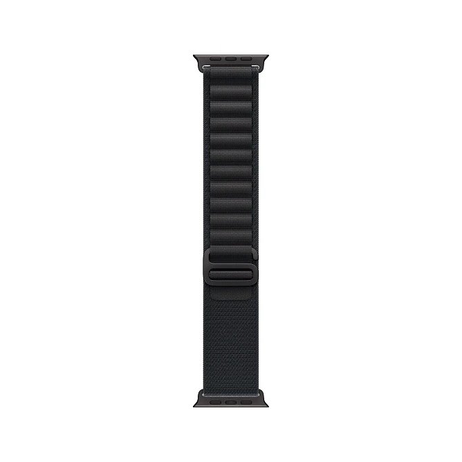 Apple Watch Ultra 3 49 мм, корпус из черного титана, ремешок Alpine черного цвета