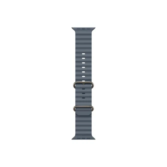 Apple Watch Ultra 3 49 мм, корпус из натурального титана, ремешок Ocean темно-синего цвета