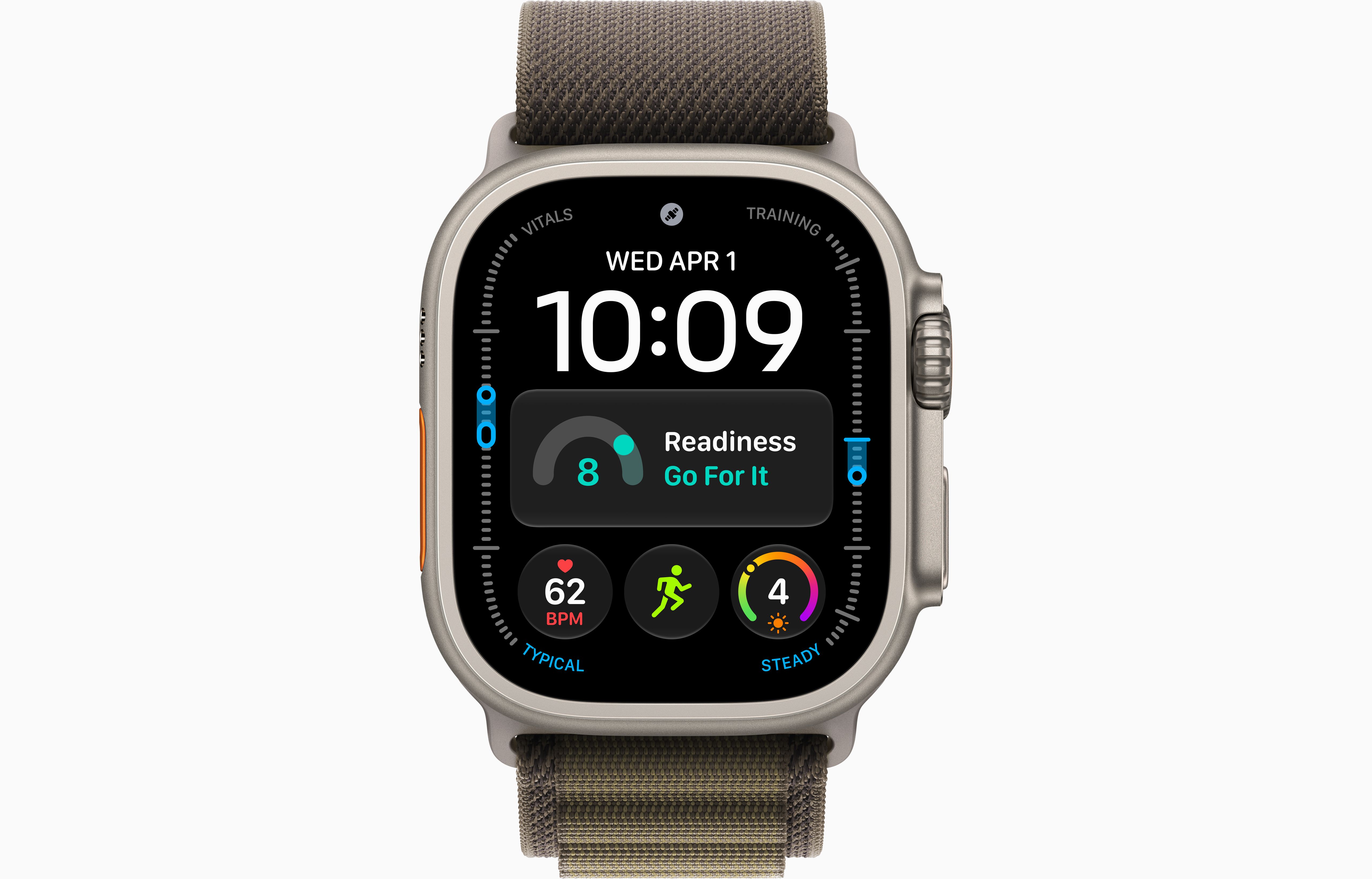 Apple Watch Ultra 4 49 мм, корпус из натурального титана, ремешок Alpine Loop