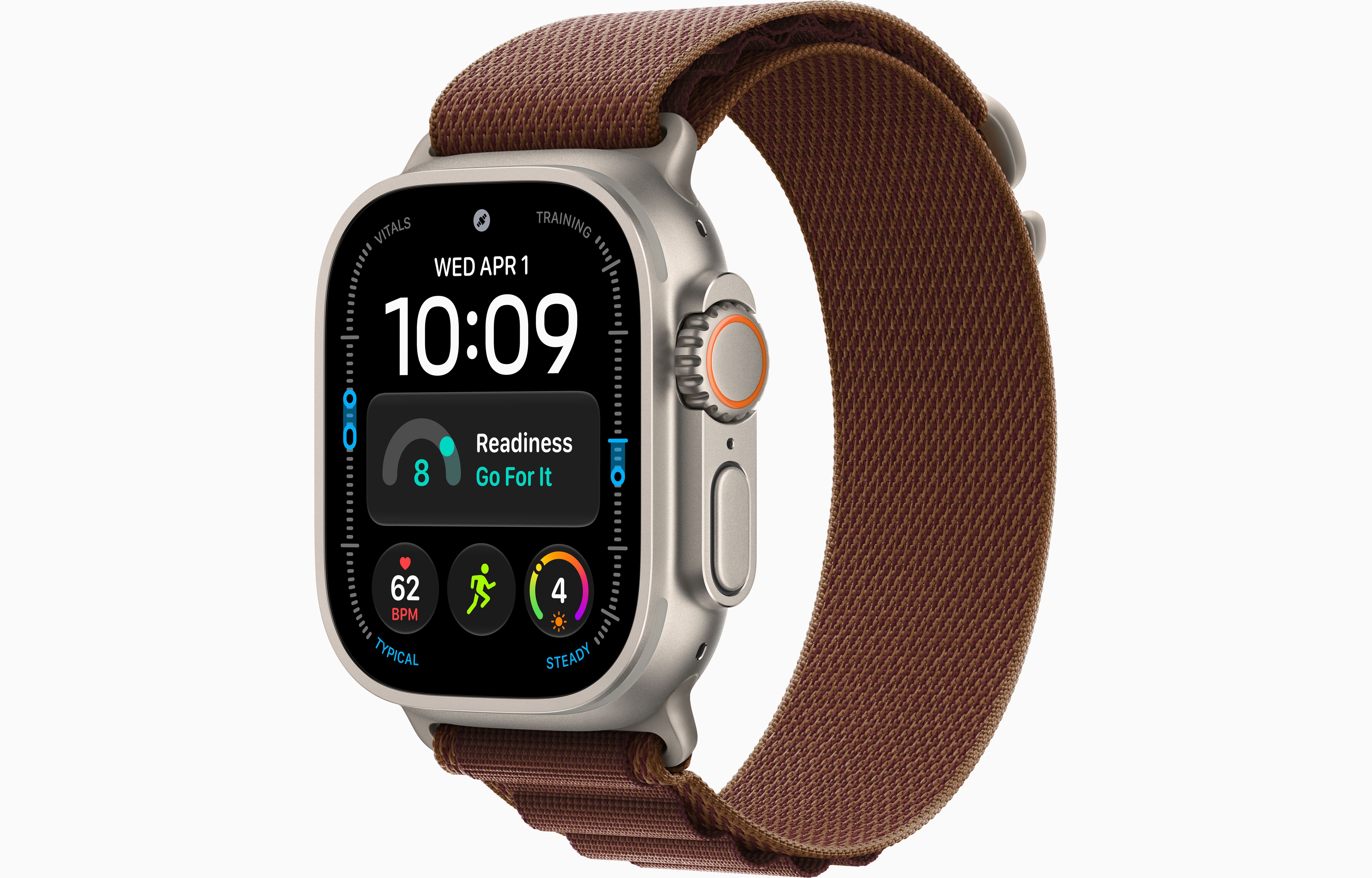Apple Watch Ultra 4 49 мм, корпус из натурального титана, ремешок Alpine Loop