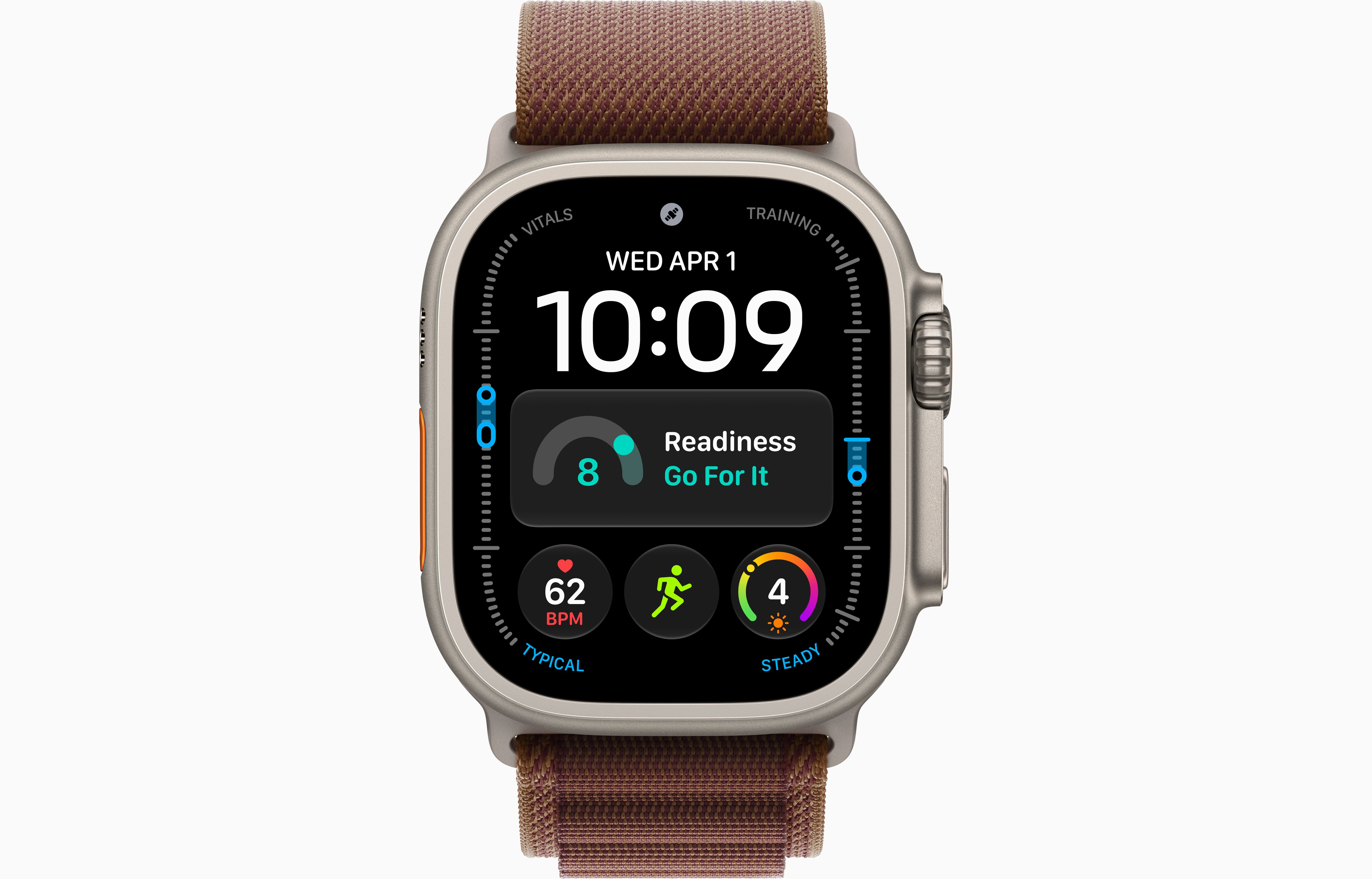Apple Watch Ultra 4 49 мм, корпус из натурального титана, ремешок Alpine Loop