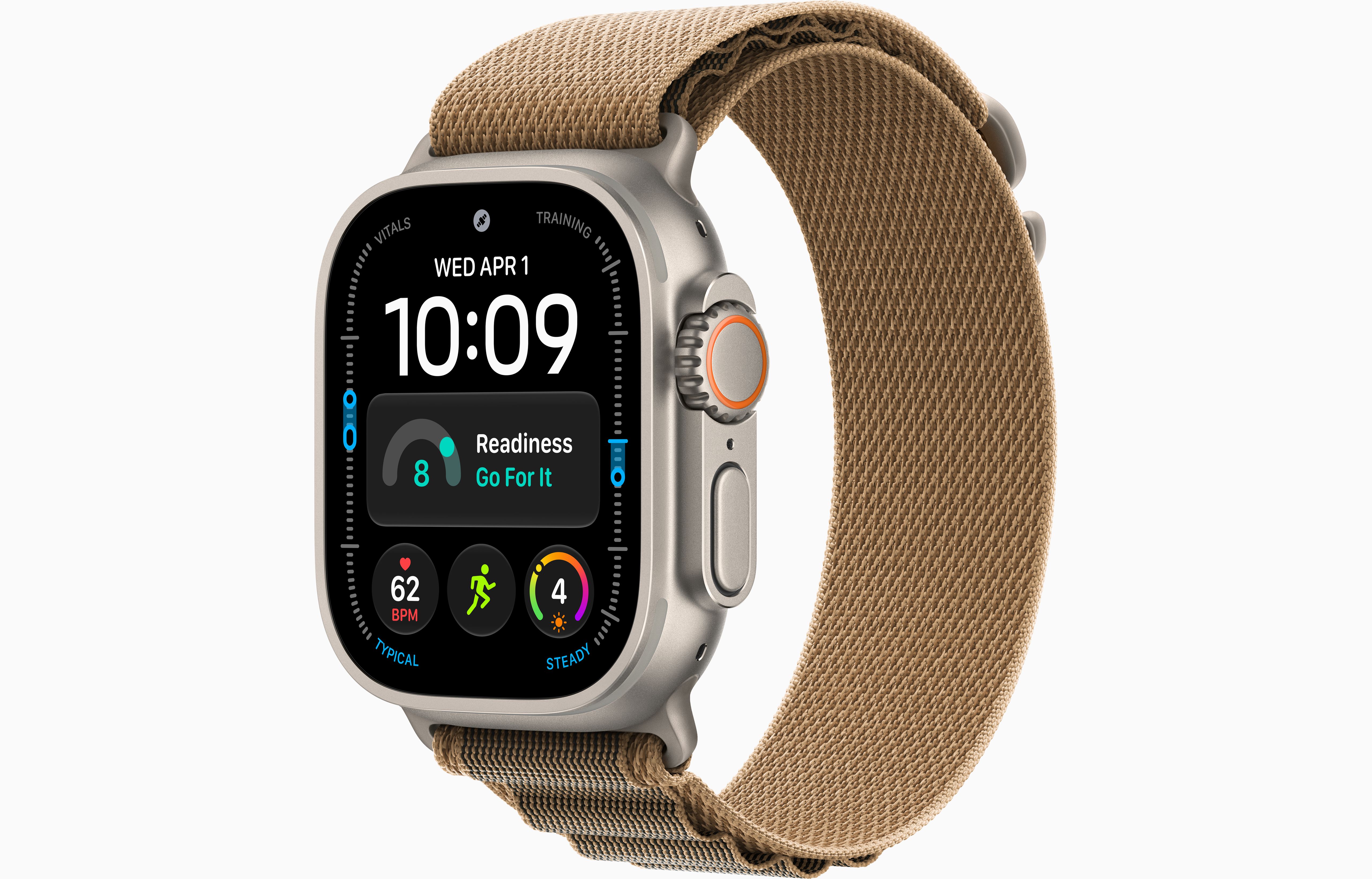 Apple Watch Ultra 4 49 мм, корпус из натурального титана, ремешок Alpine Loop