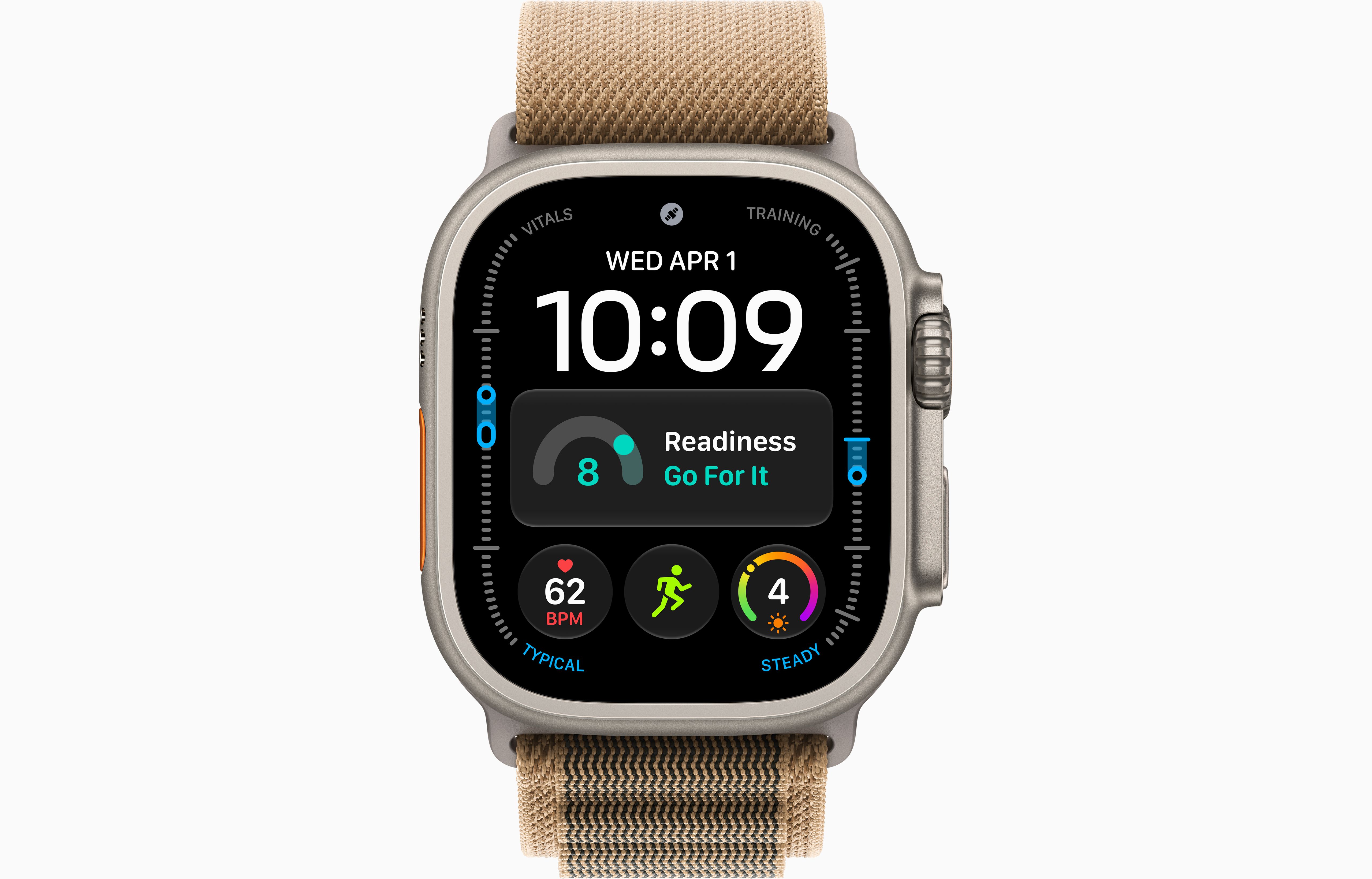 Apple Watch Ultra 4 49 мм, корпус из натурального титана, ремешок Alpine Loop