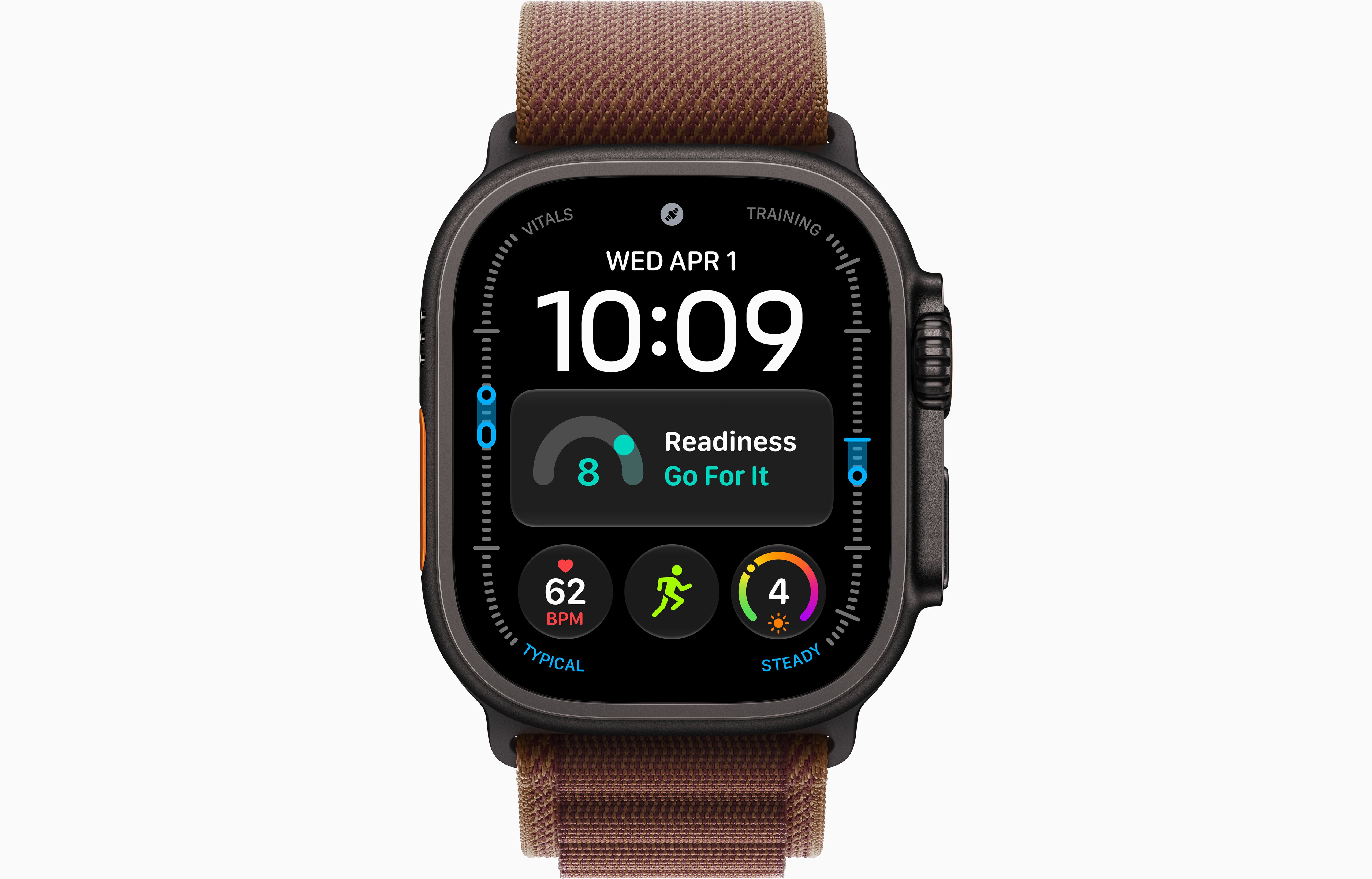 Apple Watch Ultra 4 49 мм, корпус из черного титана, ремешок Alpine Loop