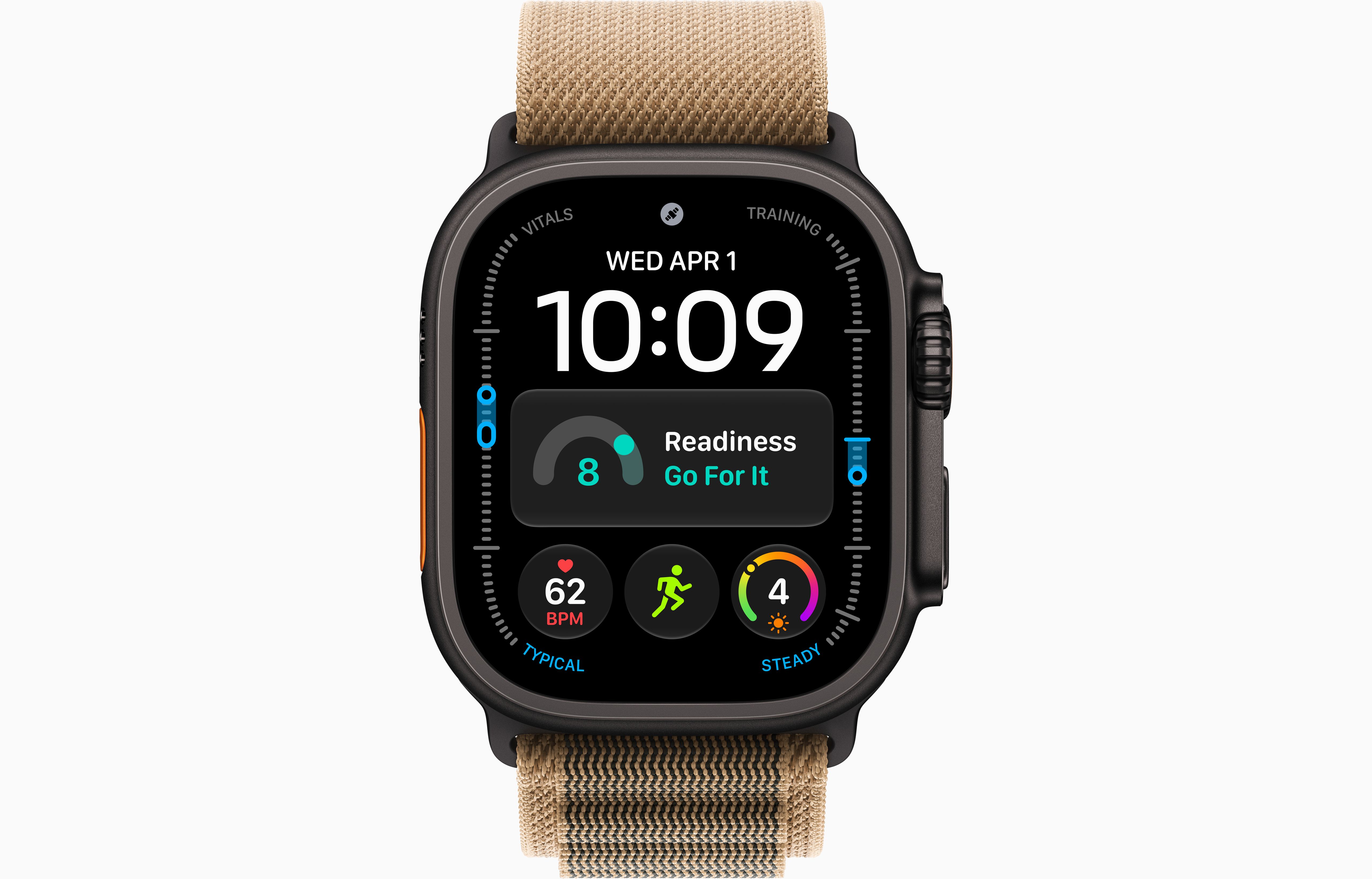 Apple Watch Ultra 4 49 мм, корпус из черного титана, ремешок Alpine Loop
